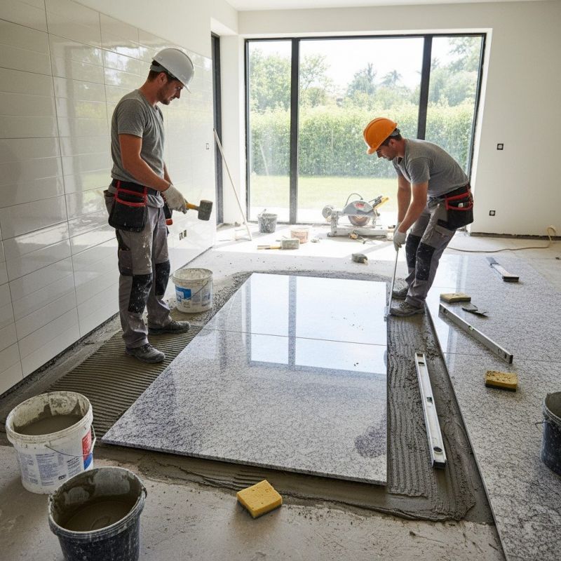 Crushed Granite Installation